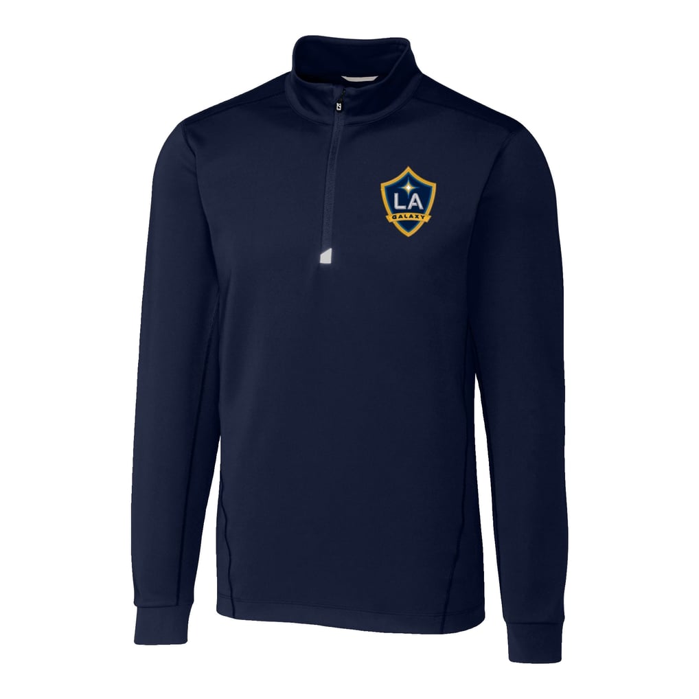  LA Galaxy Cutter & Buck Traverse Stretch Eco Quarter-Zip Pullover Top - Navy